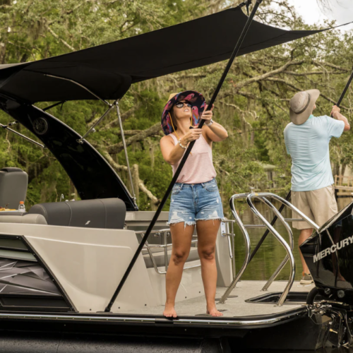 Pontoon Boat Sun Shade System