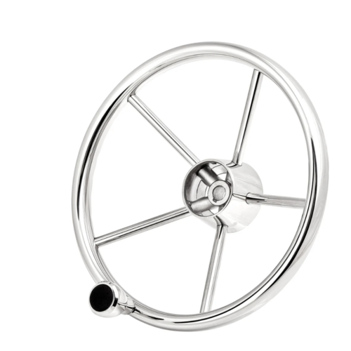 13" Steering Wheel FG W/Knob